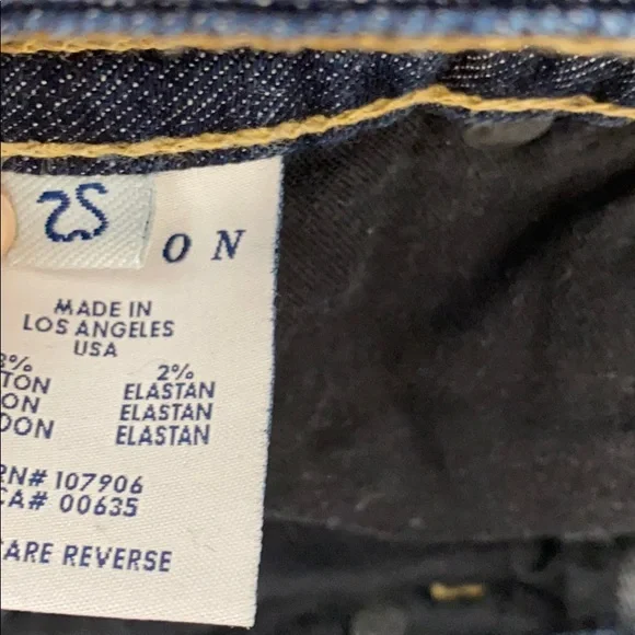 Hudson Denim Dark Rinse Flare Leg Jeans - Picture 7 of 8